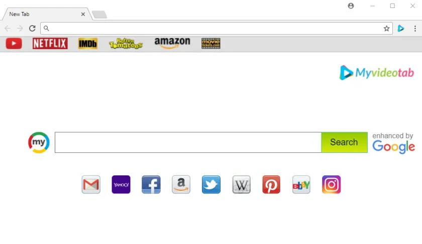 How to remove MyVideoTab redirect (Chrome, Firefox, IE & Edge) 1 MyVideoTab redirect
