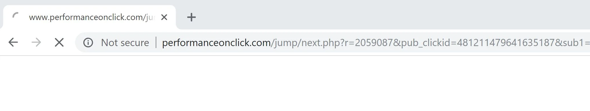 Performanceonclick.com redirect virus