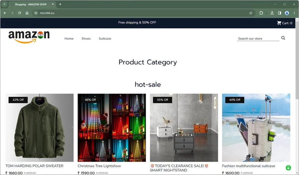 Microhk.icu Scam Store: A Fake Amazon Website 1 Microhk.icu scam
