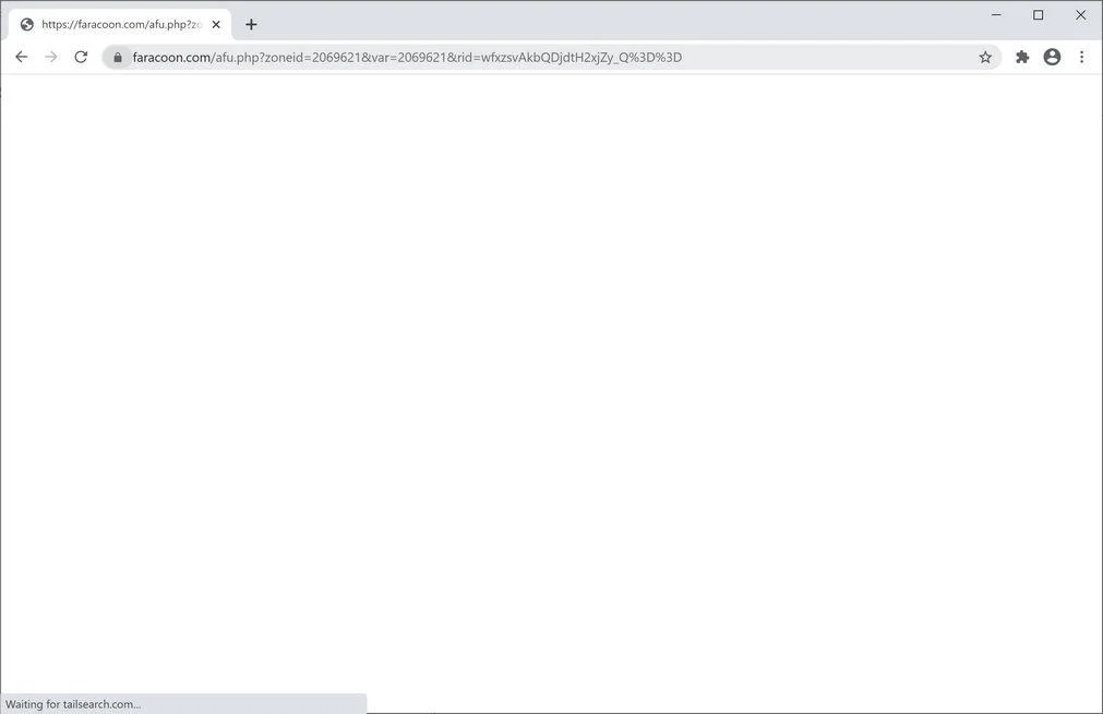 Remove Faracoon.com pop-up ads (Virus Removal Guide) 1 Image: Chrome browser is redirected to Faracoon.com