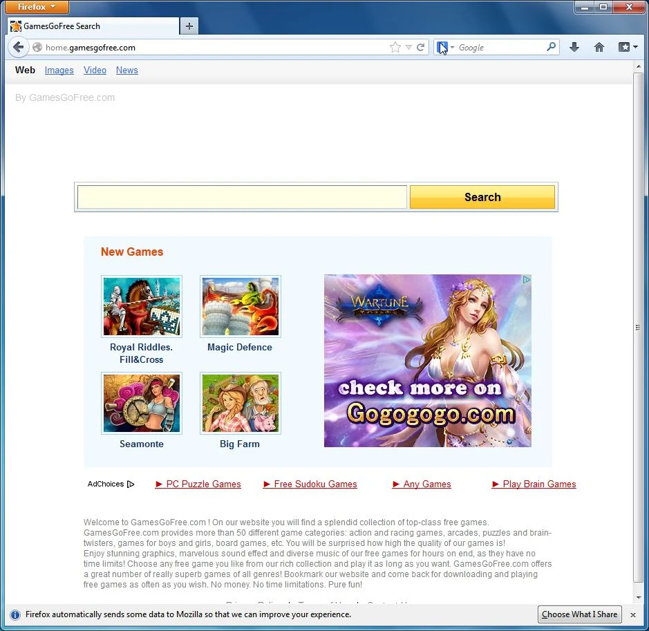 [Image: Home.gamesgofree.com virus]