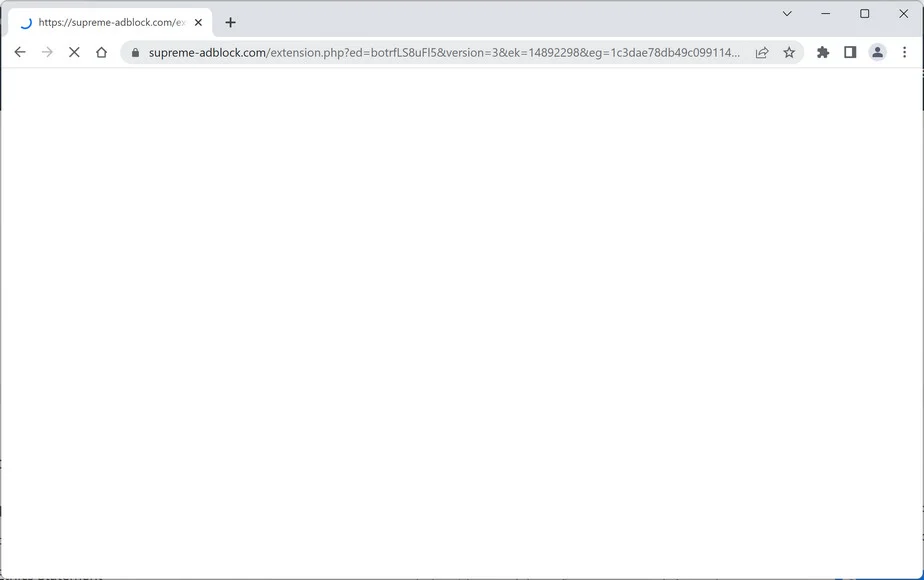 Image: Chrome browser is redirected to Aforepayoffstutter.com