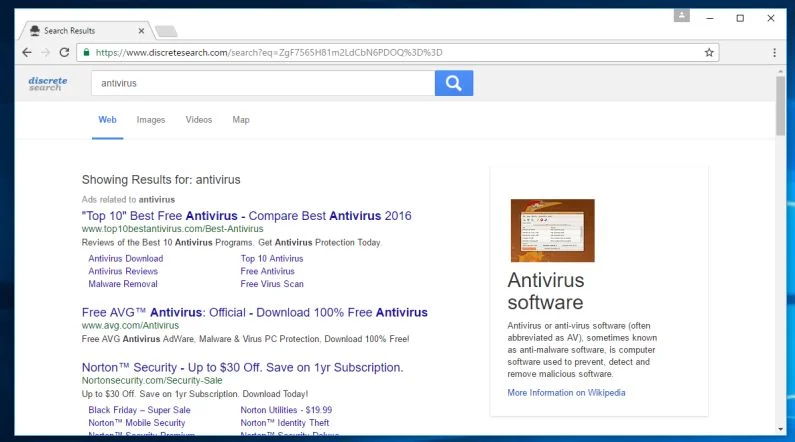 Discrete Search Virus