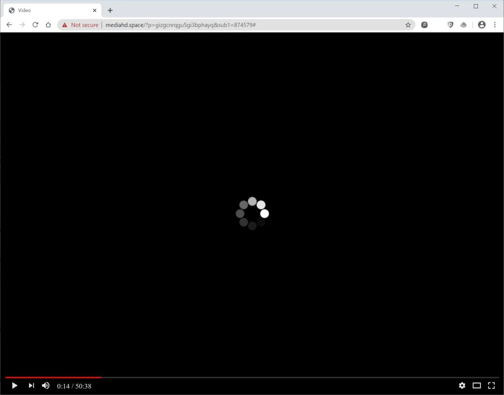 How to remove Mediahd.space pop-up ads (Virus Removal Guide) 1 Image: Chrome browser is redirected to Mediahd.space