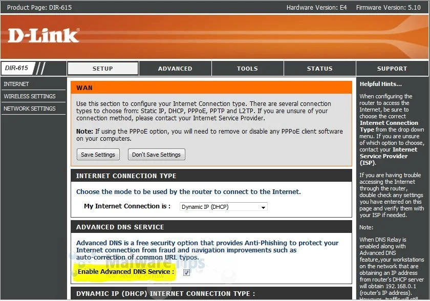 [Image:Dlink  Advanced DNS Service]