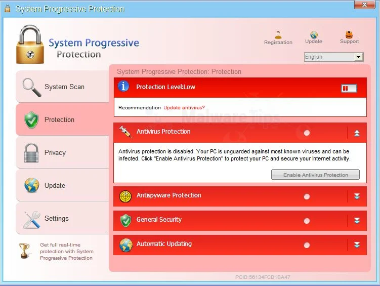 System Progressive Protection System Progressive Protection malware