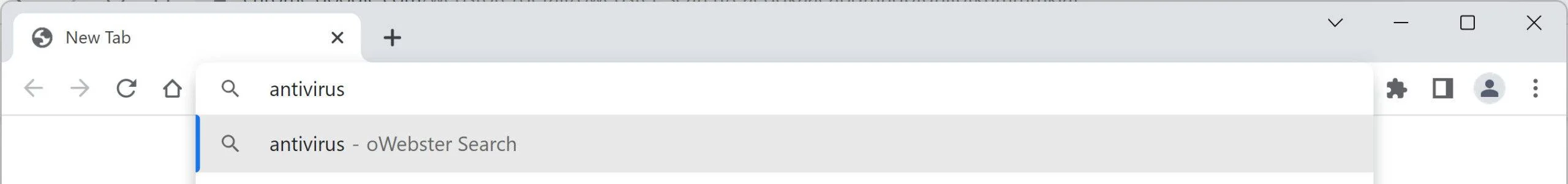 Image: oWebster Search Chrome new tab page