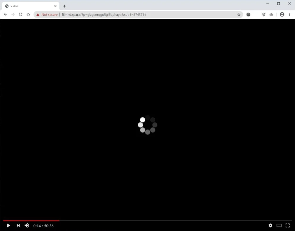 How to remove Filmhd.space pop-up ads (Virus Removal Guide) 1 Image: Chrome browser is redirected to Filmhd.space