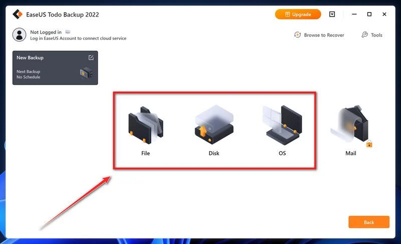Download EaseUS Todo Backup 8 Select what you want to backup