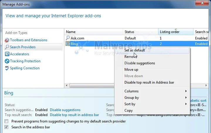 [Image: Movies Toolbar Internet Explorer search]
