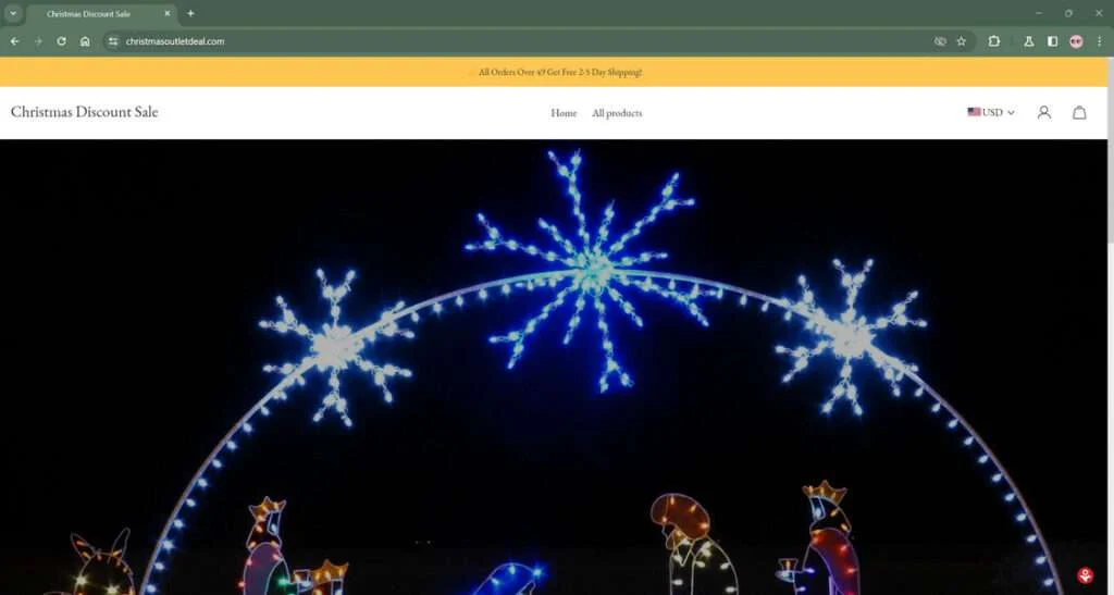ChristmasOutletDeal.com Scam Store: What You Need To Know 1 Christmasoutletdeal.com scam