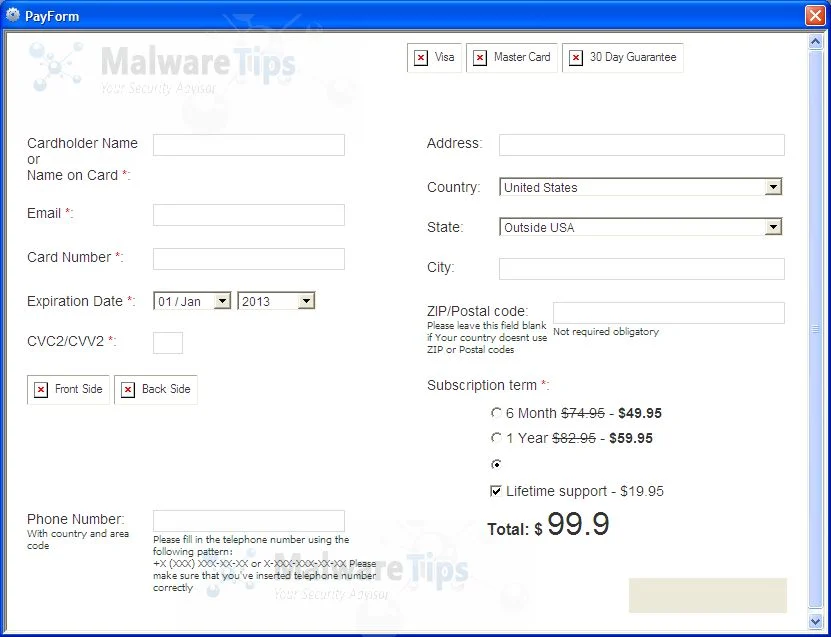 [Image: Windows Accelerator Pro rogue antivirus]