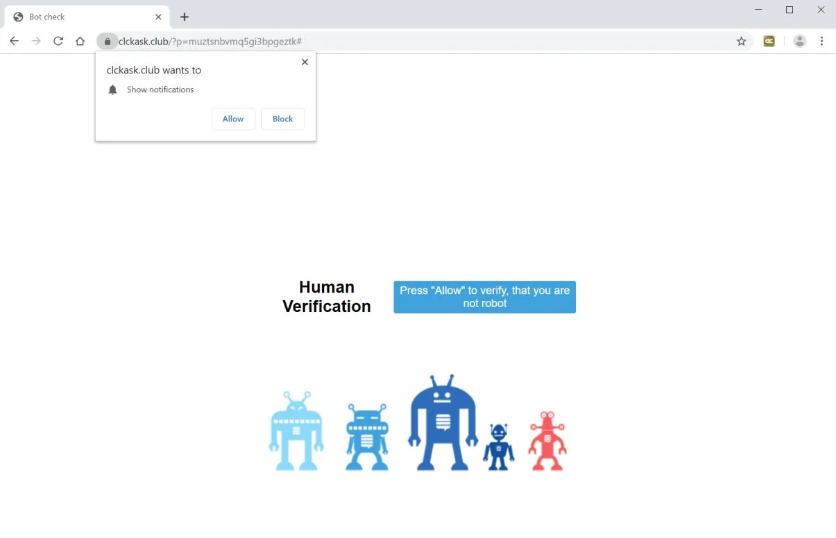 How to remove Clckask.club pop-up ads (Virus Removal Guide) 1 Image: Chrome browser is redirected to Clckask.club