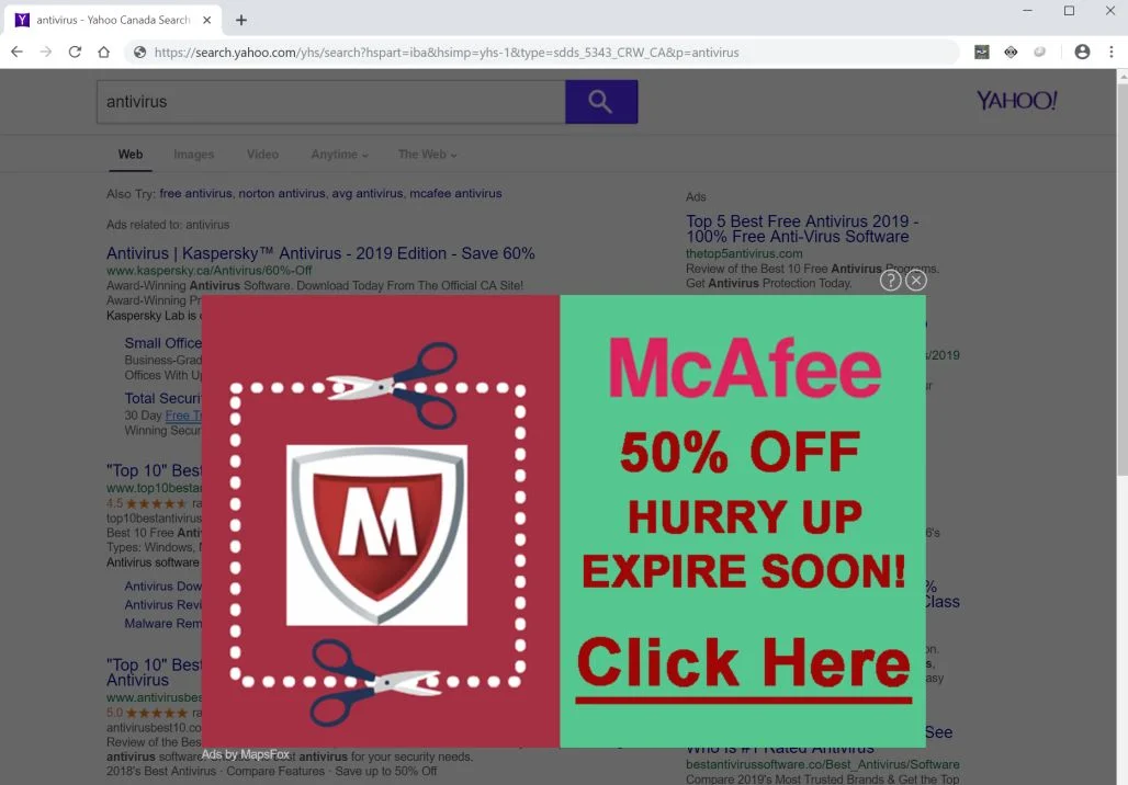 MapsFox Ads adware