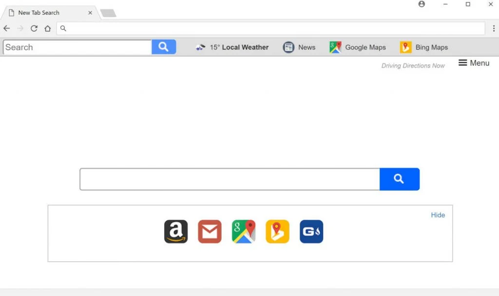 Driving Directions Now New Tab redirect