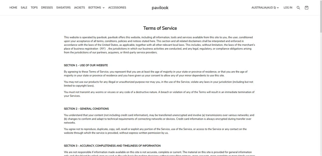 Pavilook.com scam
