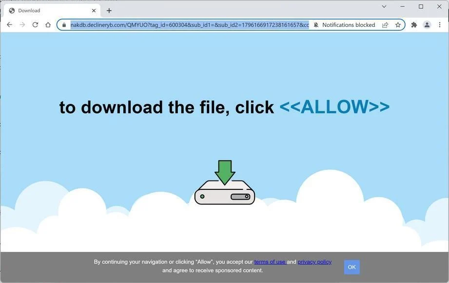 How to Remove Declineryb.com Pop-up Ads (Virus Removal Guide) 1 Image: Chrome browser is redirected to Declineryb.com