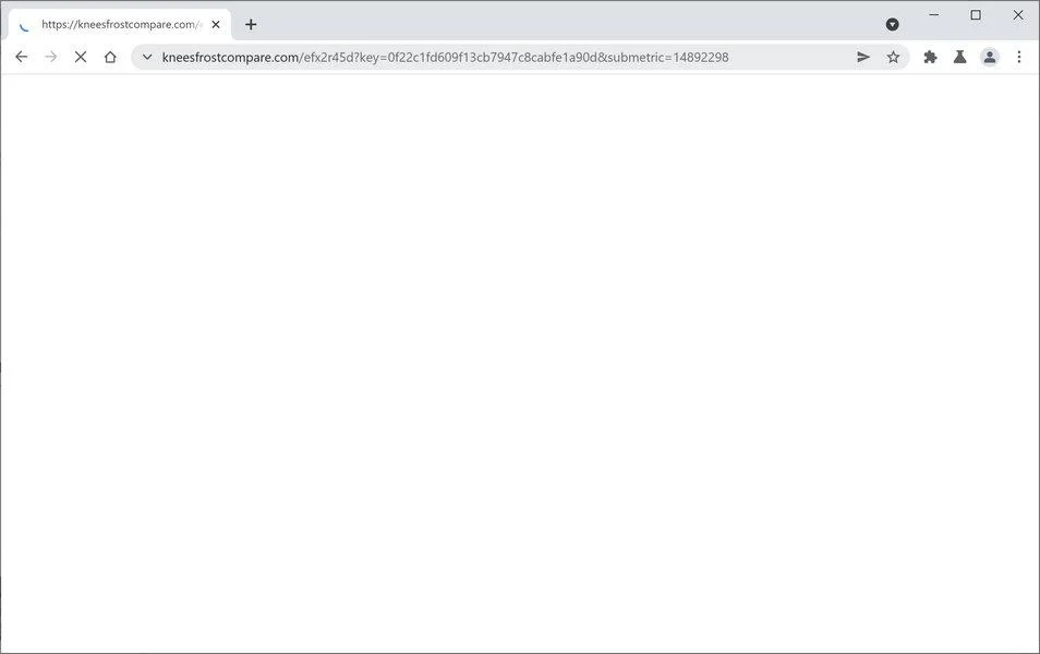 Remove Kneesfrostcompare.com redirect (Virus Removal Guide) 1 Image: Chrome browser is redirected to Kneesfrostcompare.com