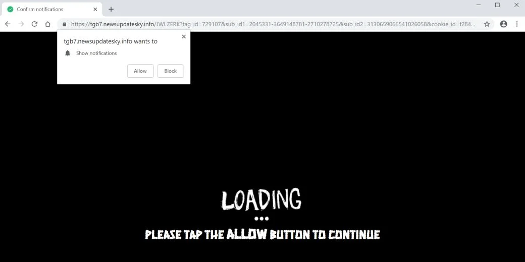 newsupdatesky.info pop-up scam newsupdatesky.info pop-up scam virus