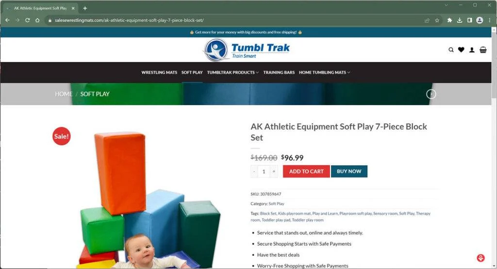 Salesewrestlingmats.com Review - Read Before You Buy 1 salesewrestlingmats.com fake details trendmicro