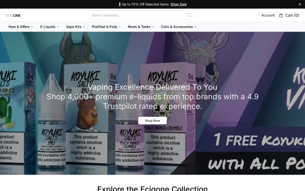 Myecigone.shop EXPOSED - Shopping Scam or Legit? Key Findings 1 Myecigone.shop scam