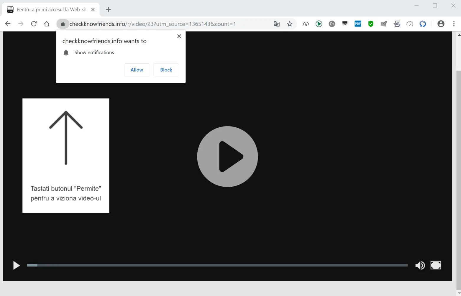 Remove Checkknowfriends.info pop-up ads (Virus Removal Guide) 1 Image: Chrome browser is redirected to the Checkknowfriends.info site