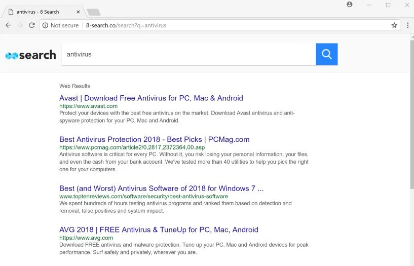 8-search.co redirect virus