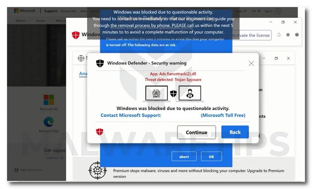 Remove Windows_Firewall_Protection_Alert scam (Virus Removal Guide) 1 Image: Windows_Firewall_Protection_Alert - Tech Support Scam
