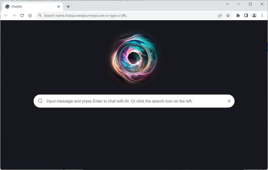 Image: ChatSAI Chrome new tab page