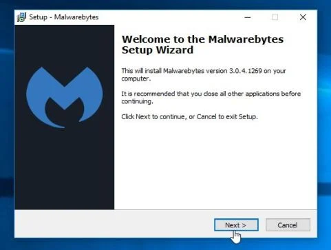 Malwarebytes Setup Wizard