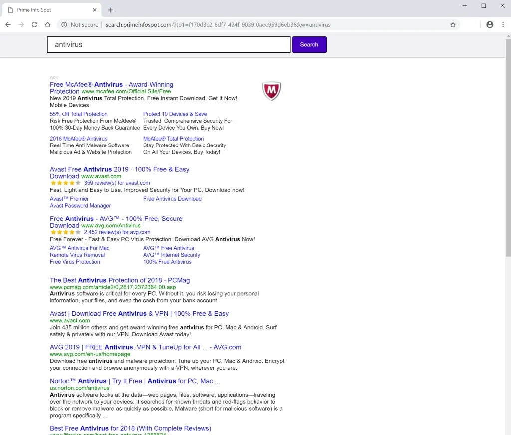 search.primeinfospot.com redirect search.primeinfospot.com redirect virus