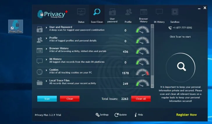 Privacy Plus system optimizer