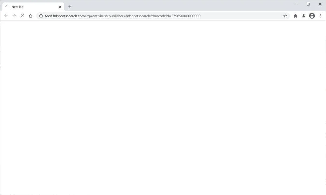 Remove HDSportsSearch Search redirect (Virus Removal Guide) 1 Image: Chrome browser is redirected to HDSportsSearch Search