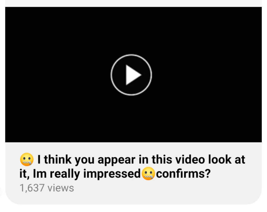 Look It's You On The Video facebook scam
