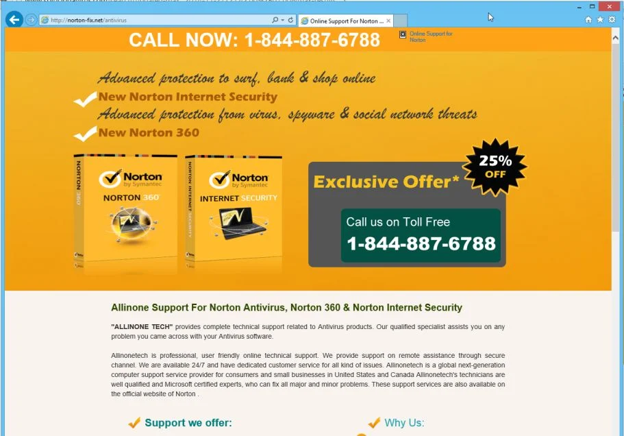 Norton-fix.net pop-up ads Norton-fix.net virus