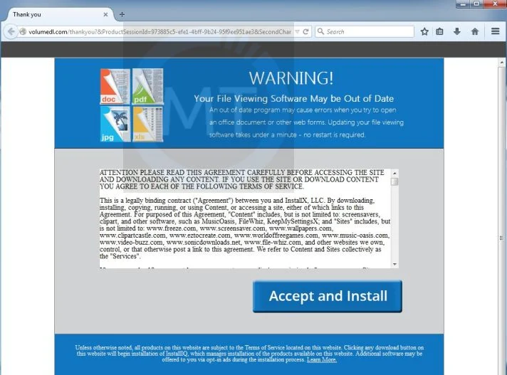 Volumedl.com pop-up virus Volumedl.com virus