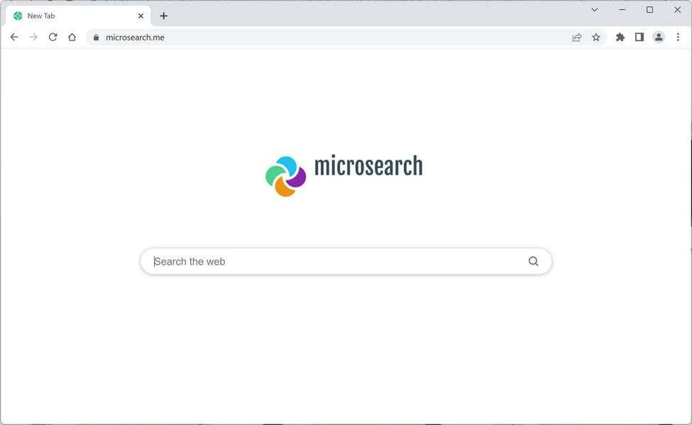 Image: Microsearch.me browser redirect