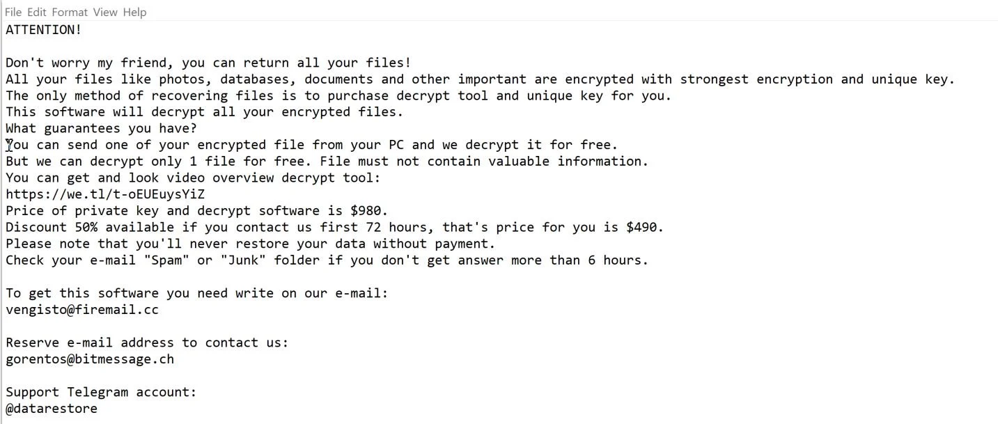 Image: Forasom ransomware