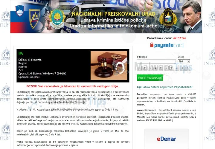 [Image: Uprava Kriminalistične Policije Ukash virus]