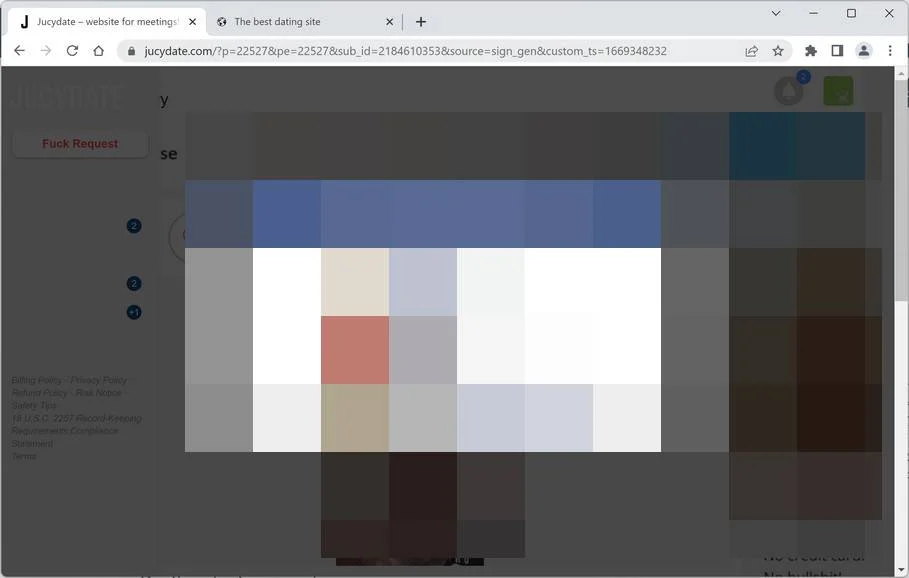 Image: Jucydate.com Ads