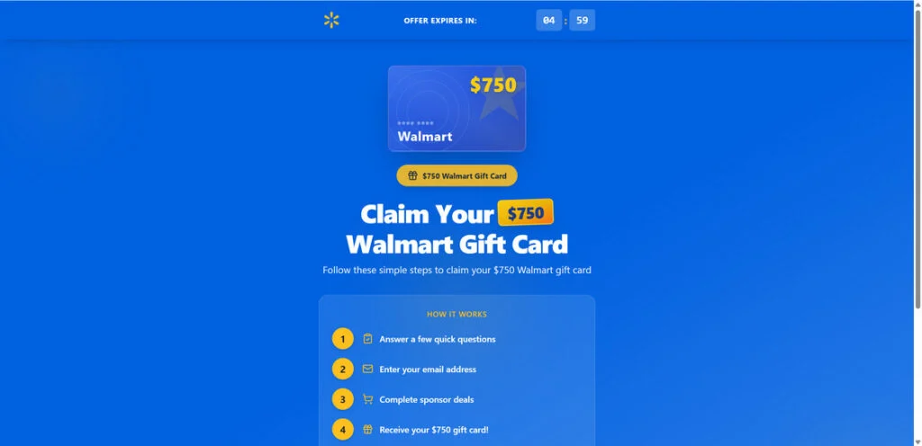 BlueVestRewards.com Scam - The Fake Walmart Gift Card Con 1 1 11