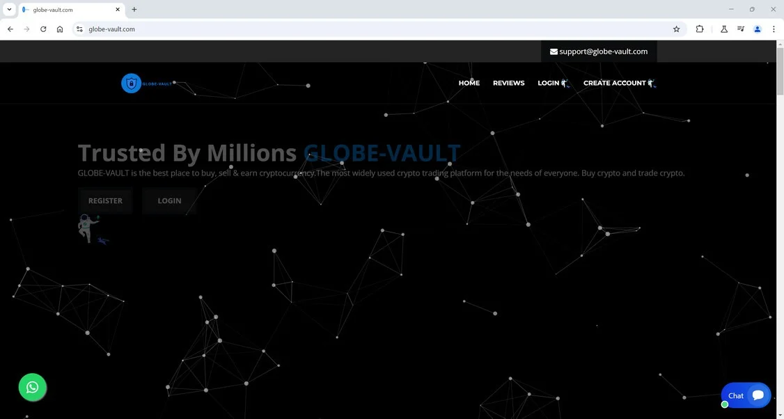 Globe vault.com scam