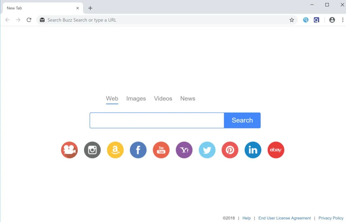 Buzz Start New Tab redirect