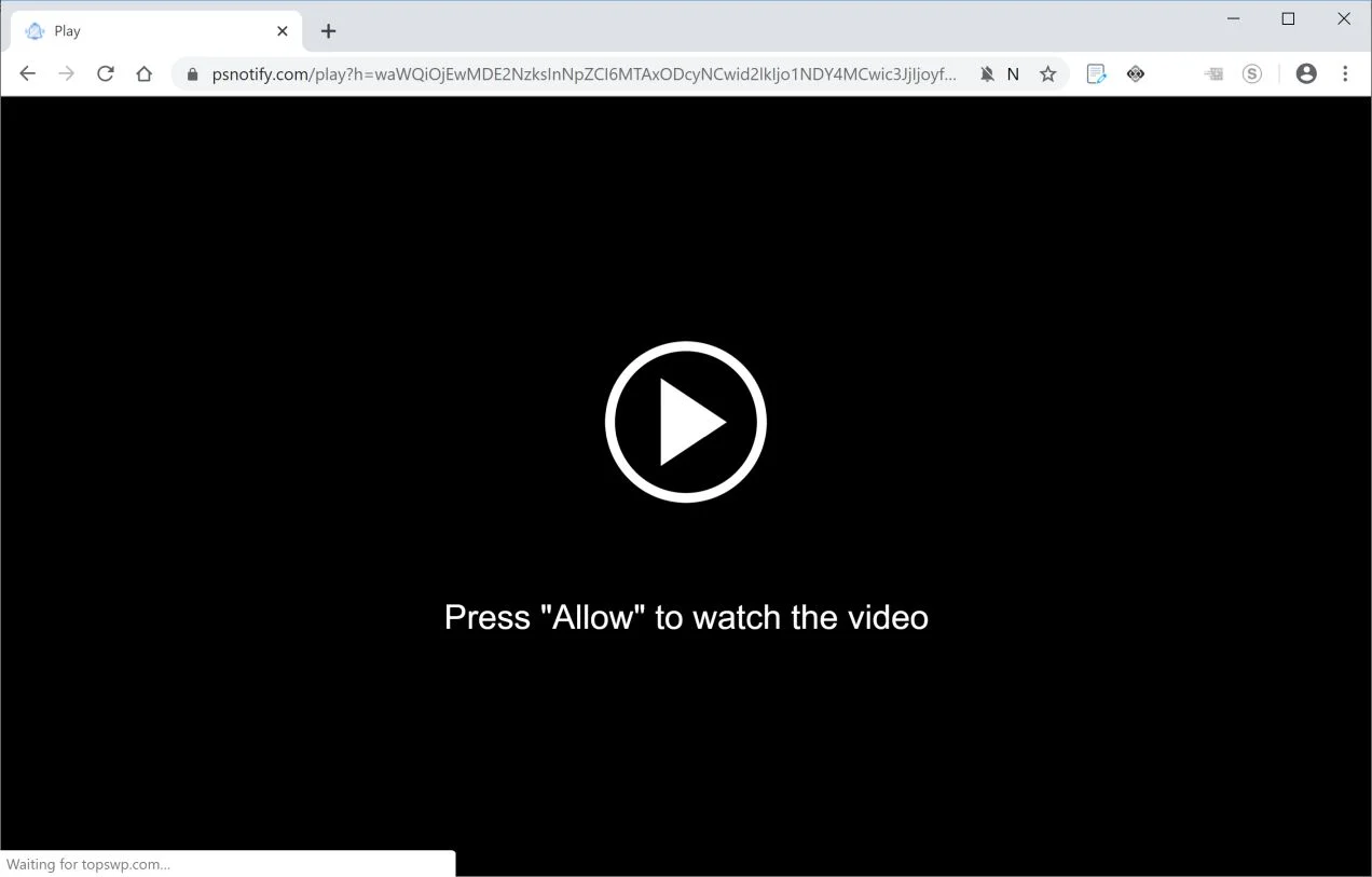 How to remove Psnotify.com pop-up ads (Virus Removal Guide) 1 Image: Chrome browser is redirected to Psnotify.com