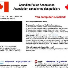 [Image: Royal Canadian Mounted Police Paysafecard virus]