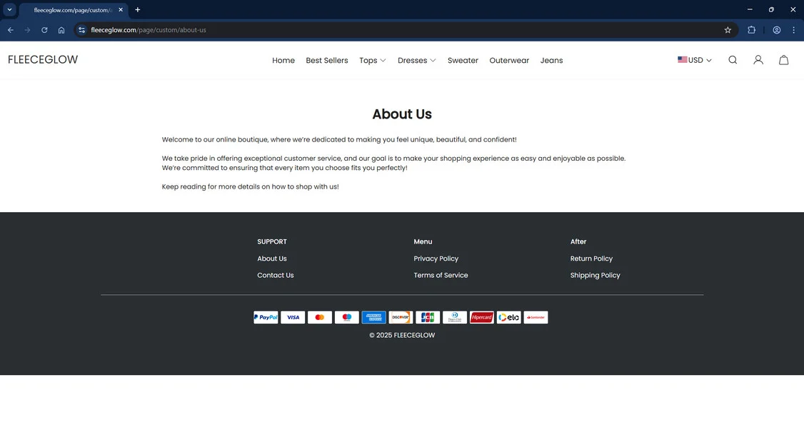 Fleeceglow.com scam