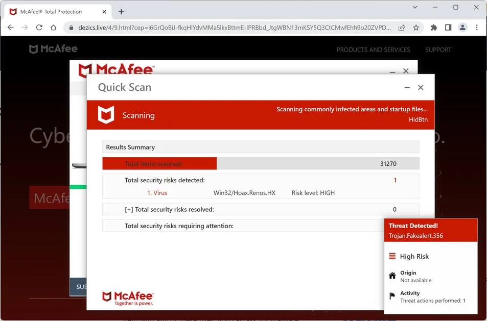 Image: Dezics.live Survey Scam