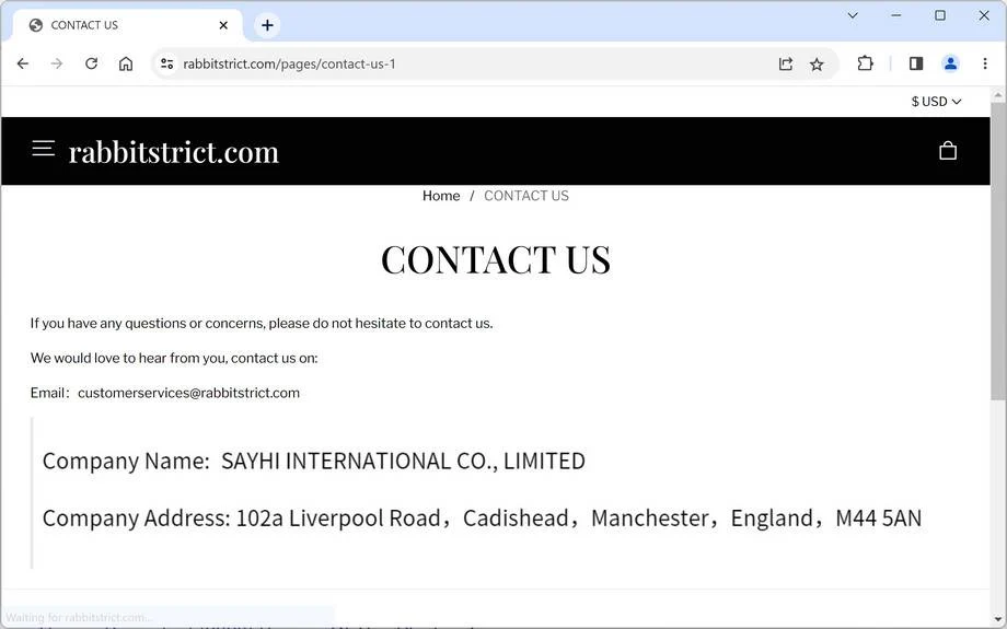 Rabbitstrict.com scam