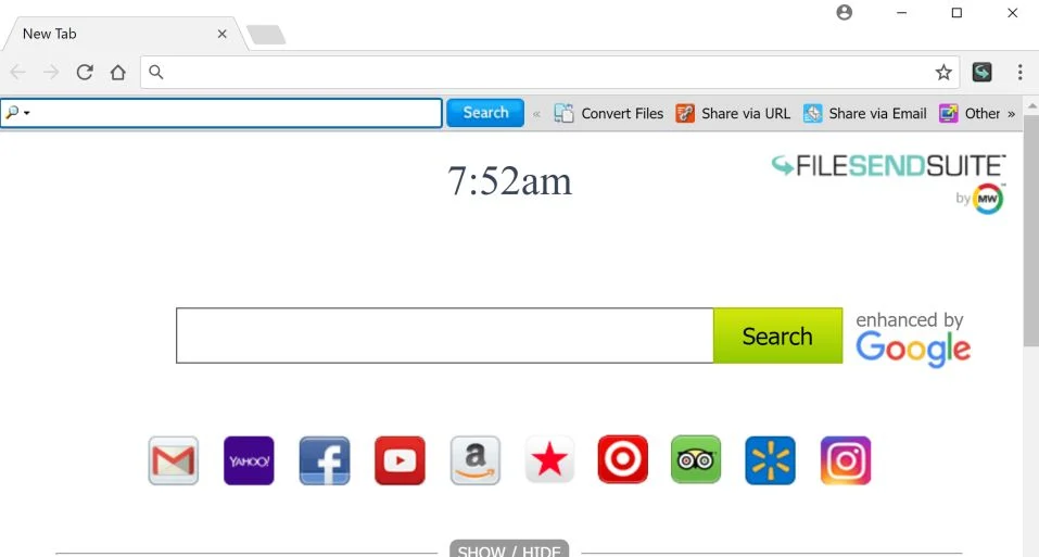 FileSendSuite toolbar virus