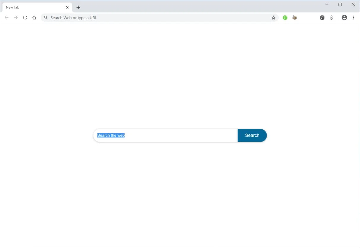 Image: Chrome browser is redirected to Private Searching